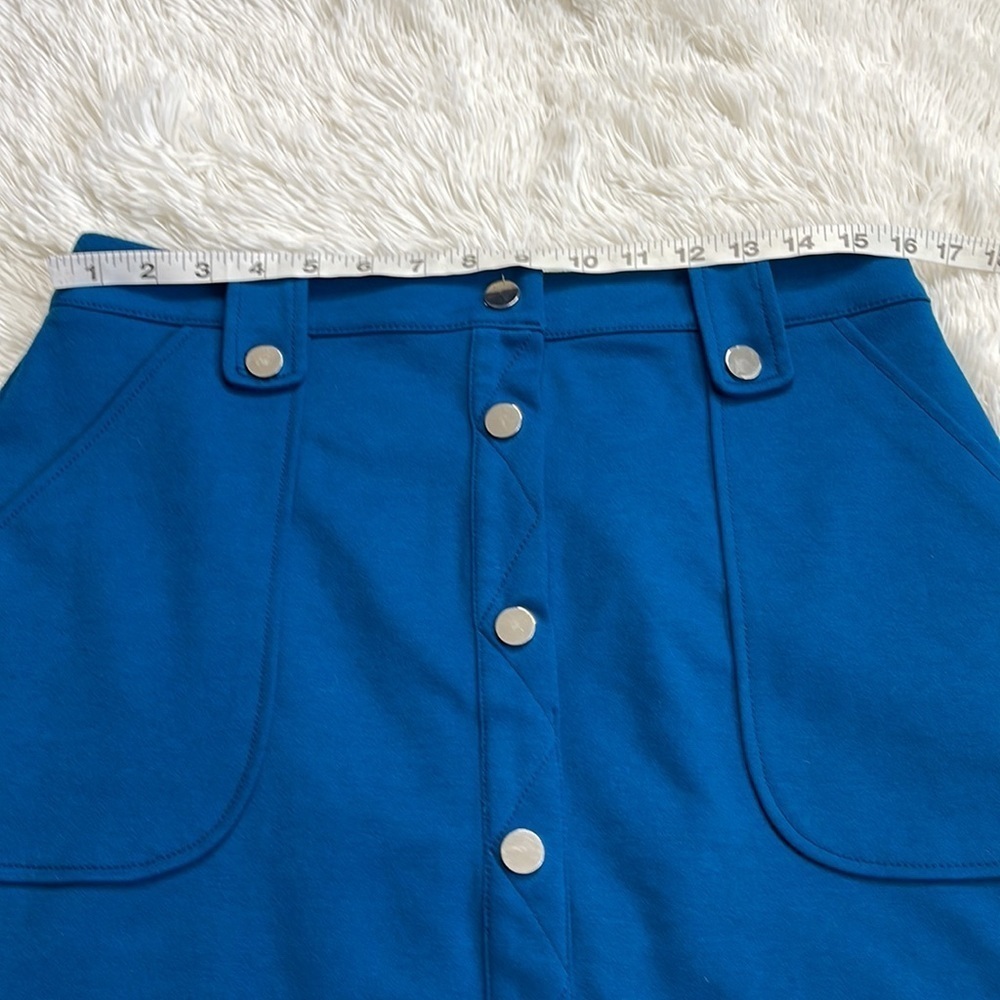 NY & Co 7th Ave Blue Mini Skirt - Picture 5 of 9